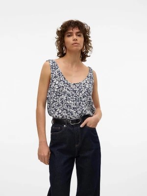 Zdjęcie produktu Vero Moda Top "Menny" w kolorze granatowo-białym rozmiar: XS