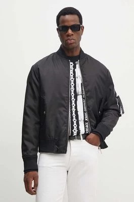 Zdjęcie produktu Versace Jeans Couture kurtka bomber męski kolor czarny przejściowa 77GAS405 CQD58