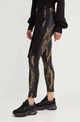 Zdjęcie produktu Versace Jeans Couture legginsy damskie kolor czarny wzorzyste 77HAC114 JS417