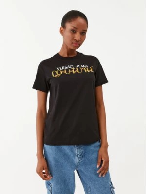 Zdjęcie produktu Versace Jeans Couture T-Shirt 75HAHF01 Czarny Regular Fit