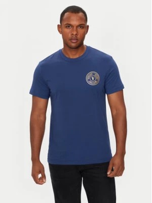 Zdjęcie produktu Versace Jeans Couture T-Shirt 77GAHT00 CJ00T Niebieski Slim Fit