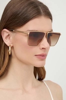 Zdjęcie produktu Versace okulary przeciwsłoneczne damskie kolor złoty 0VE2266