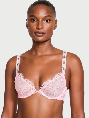 Zdjęcie produktu Very Sexy Biustonosz nieusztywniany koronkowy z błyszczącymi ramiączkami Shine Strap Demi Victoria's Secret