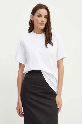 Zdjęcie produktu Victoria Beckham t-shirt bawełniany damski kolor biały 1124JTS003229A