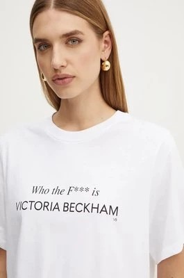 Zdjęcie produktu Victoria Beckham t-shirt bawełniany damski kolor biały 1424JTS005949A