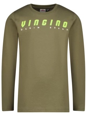 Zdjęcie produktu Vingino Koszulka "Logo" w kolorze zielonym rozmiar: 152