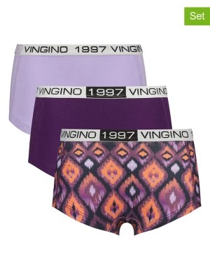 Zdjęcie produktu Vingino Majtki (3 pary) w kolorze fioletowym rozmiar: 122/128