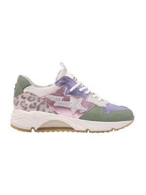 Zdjęcie produktu Vingino Skórzane sneakersy w kolorze fioletowym ze wzorem rozmiar: 31