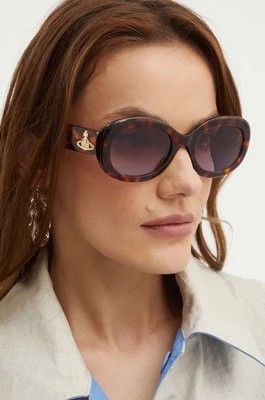 Zdjęcie produktu Vivienne Westwood okulary przeciwsłoneczne damskie kolor brązowy VW505110053