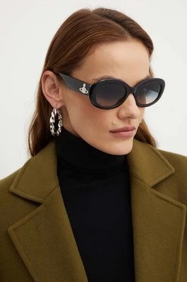 Zdjęcie produktu Vivienne Westwood okulary przeciwsłoneczne damskie kolor czarny VW505100153