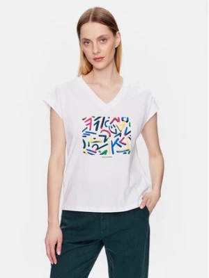 Zdjęcie produktu Volcano T-Shirt T-Abstract L02156-S23 Biały Regular Fit