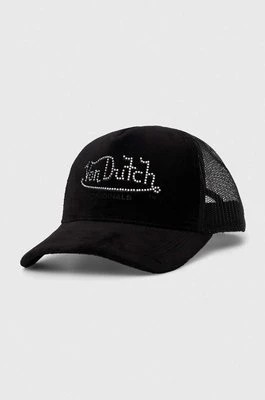 Zdjęcie produktu Von Dutch czapka z daszkiem kolor czarny z aplikacją