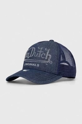 Zdjęcie produktu Von Dutch czapka z daszkiem kolor granatowy z aplikacją