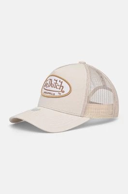 Zdjęcie produktu Von Dutch czapka z daszkiem TRUCKER BOSTON kolor beżowy z aplikacją 7030442