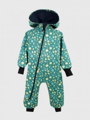 Zdjęcie produktu Waterproof Softshell Overall Comfy Sparkling Night Green Jumpsuit iELM