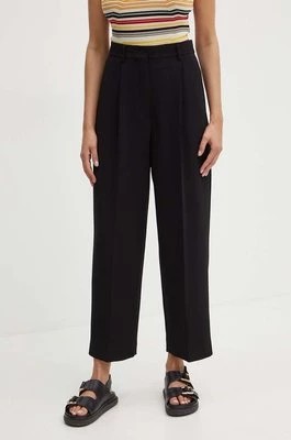 Zdjęcie produktu Weekend Max Mara spodnie damskie kolor czarny proste high waist 2425136091600