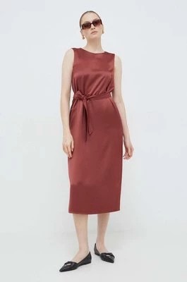 Zdjęcie produktu Weekend Max Mara sukienka kolor czerwony midi prosta 2415221021600