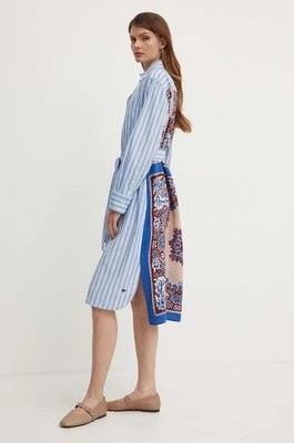 Zdjęcie produktu Weekend Max Mara sukienka z domieszką jedwabiu kolor niebieski mini oversize 2415221112600