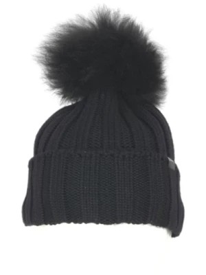 Zdjęcie produktu Wełniana czapka zimowa z pomponem z kaszmiru Woolrich
