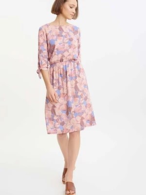 Zdjęcie produktu Wielokolorowa sukienka krótka damska w kwiaty Greenpoint