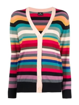 Zdjęcie produktu Wielokolorowy Swirl Stripe Wełniany Sweter PS By Paul Smith