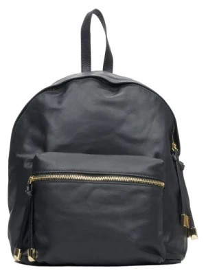 Zdjęcie produktu Womens Black Leather Backpack Purse made in Italy Estro Er00113242 Estro