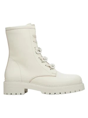 Zdjęcie produktu Womens Light Beige Ankle Boots made of Genuine Leather Estro Er00114042 Estro