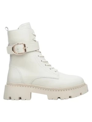 Zdjęcie produktu Womens Light Beige Winter Boots made of Genuine Leather with a Strap Estro Er00113909 Estro