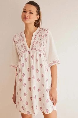 Zdjęcie produktu women'secret koszula nocna bawełniana MIX AND MATCH ORIGINS kolor biały bawełniana 4927031