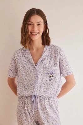 Zdjęcie produktu women'secret piżama bawełniana MULTILICENSE SPRING BREAK kolor fioletowy bawełniana 3137623