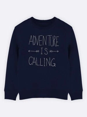 Zdjęcie produktu WOOOP Bluza "Adventure is calling" w kolorze granatowym rozmiar: 128
