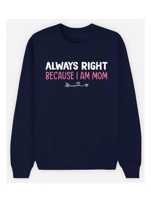 Zdjęcie produktu WOOOP Bluza "Always Right Mom" w kolorze granatowym rozmiar: L