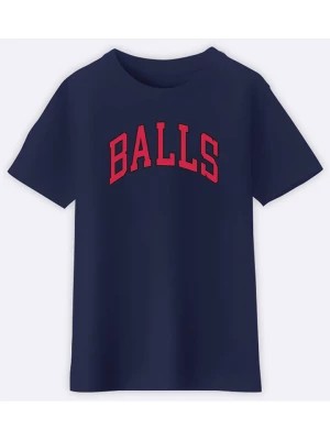 Zdjęcie produktu WOOOP Koszulka "Balls" w kolorze granatowym rozmiar: 152