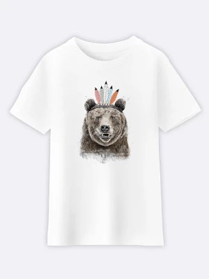 Zdjęcie produktu WOOOP Koszulka "Festival Bear" w kolorze białym rozmiar: 140