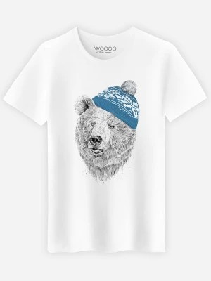 Zdjęcie produktu WOOOP Koszulka "Hello Winter" w kolorze białym rozmiar: M