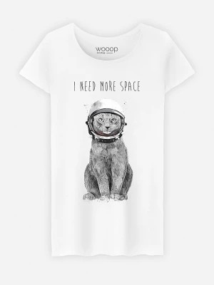 Zdjęcie produktu WOOOP Koszulka "I Need More Space" w kolorze białym rozmiar: XXL