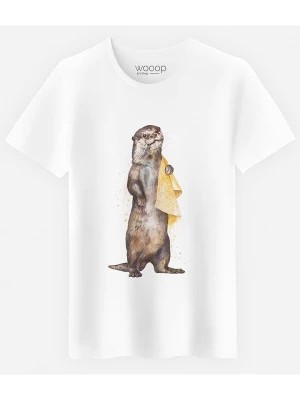 Zdjęcie produktu WOOOP Koszulka "Otter" w kolorze białym rozmiar: XL