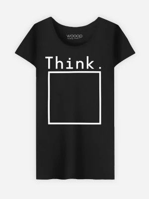 Zdjęcie produktu WOOOP Koszulka "Think" w kolorze czarnym rozmiar: XXL