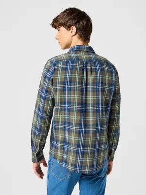 Zdjęcie produktu Wrangler 1 Pocket Shirt Green Blue Size