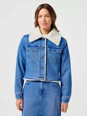 Zdjęcie produktu Wrangler Denim Sherpa Jacket Once Loved Size