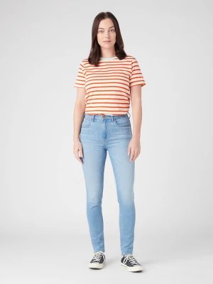 Zdjęcie produktu Wrangler Dżinsy "Brooklyn" - Skinny fit - w kolorze błękitnym rozmiar: W28/L30