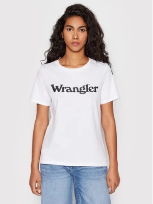 Zdjęcie produktu Wrangler T-Shirt W7N4GH989 112146405 Biały Regular Fit