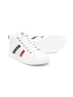 Zdjęcie produktu Wysokie Sneakersy dla Dzieci w Kolorze Białym Moncler