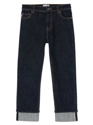 Zdjęcie produktu Wyszywane Spodnie Dżinsowe z Kieszenią Teddy Moschino