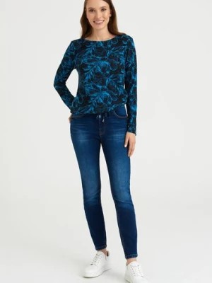 Zdjęcie produktu Wzorzysty sweter damski z długim rękawem Greenpoint