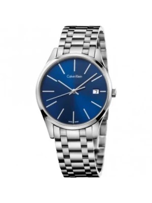 Zdjęcie produktu Zachwycający niebieski tarcza zegarka kwarcowego z bransoletką ze stali nierdzewnej Calvin Klein
