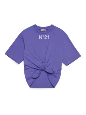 Zdjęcie produktu Zawiązany T-shirt z okrągłym dekoltem N21