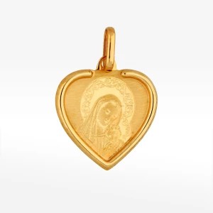 Zdjęcie produktu Zawieszka ze złota serce z Maryją
