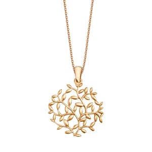 Zdjęcie produktu Zawieszka złota - liście - Flora Flora - Biżuteria YES