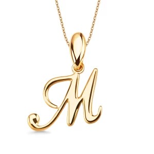 Zdjęcie produktu Zawieszka złota - litera M Biżuteria YES